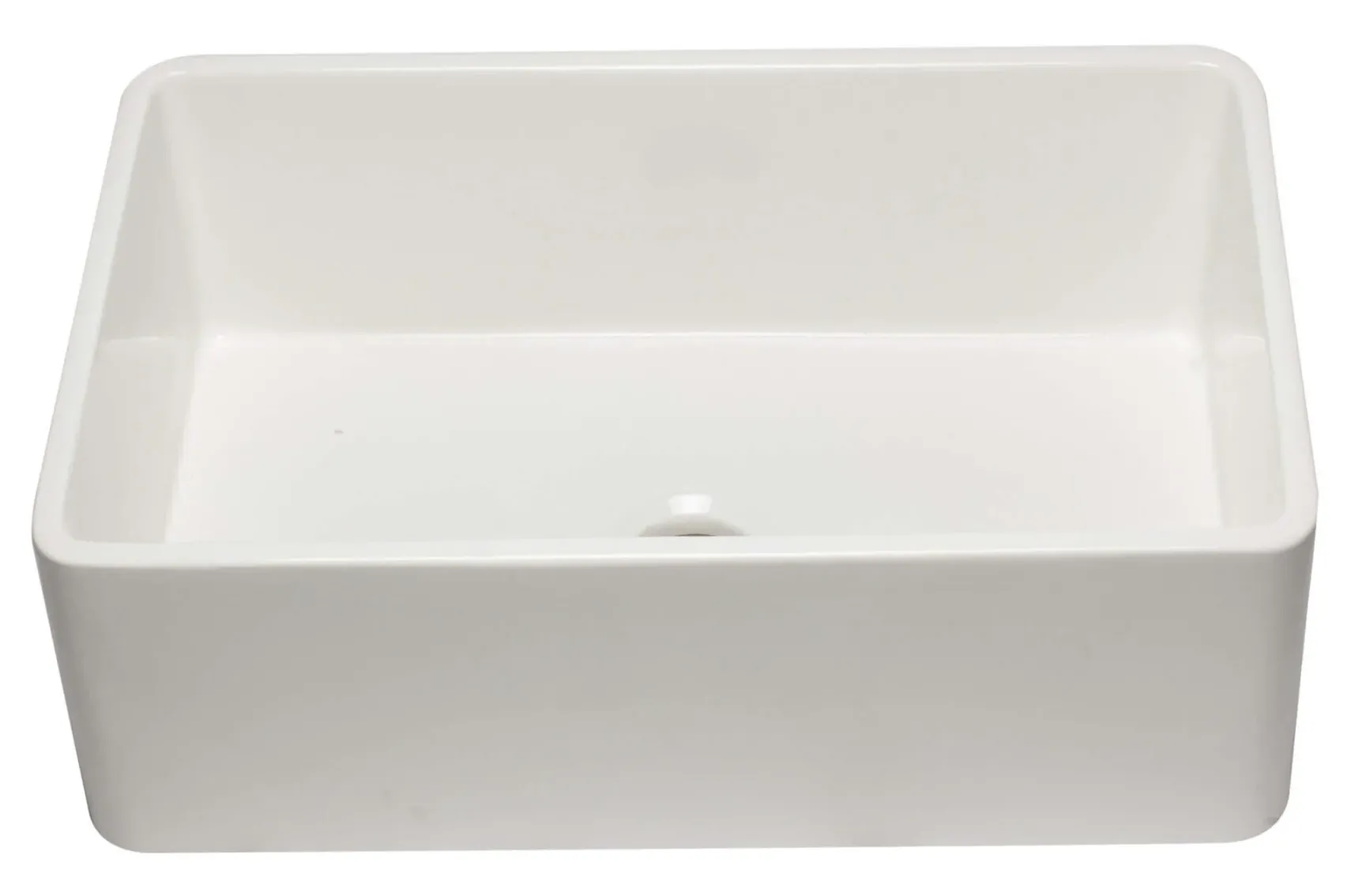 ALFI 30" Single Bowl Fireclay Farmhouse Apron Sink, White, AB3020SB-W