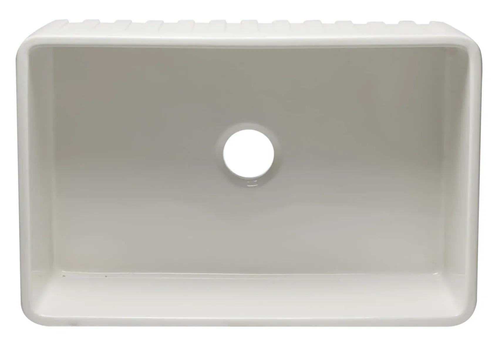 ALFI 30" Single Bowl Fireclay Farmhouse Apron Sink, White, AB3020SB-W