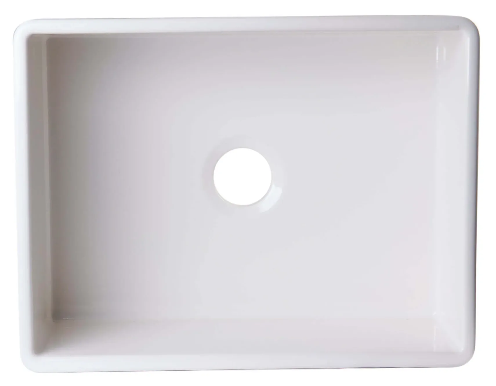 ALFI 26" Single Bowl Fireclay Farmhouse Apron Sink, Biscuit, Decorative, AB506-B