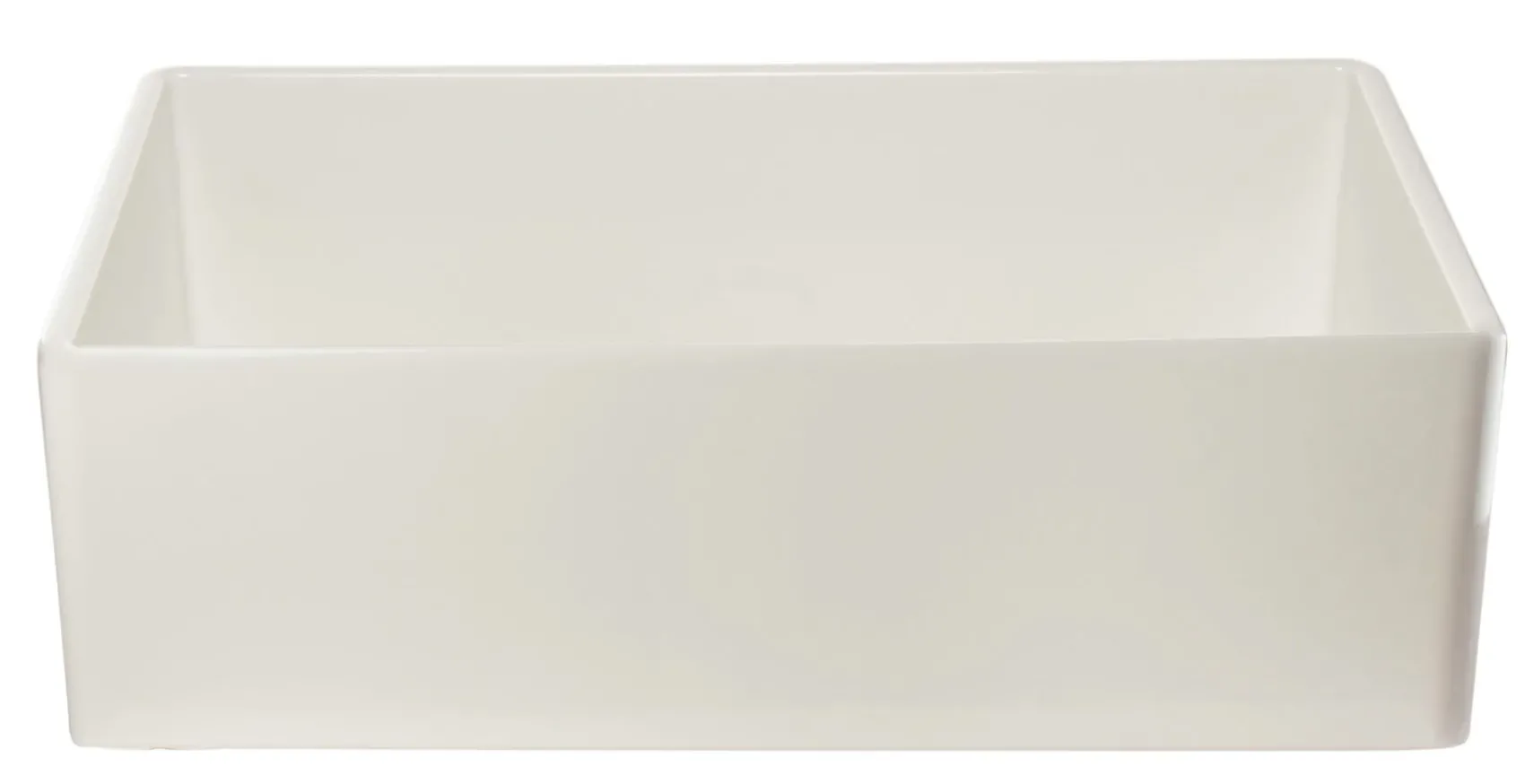 ALFI 33" Single Bowl Fireclay Farmhouse Apron Sink, Biscuit, AB533-B