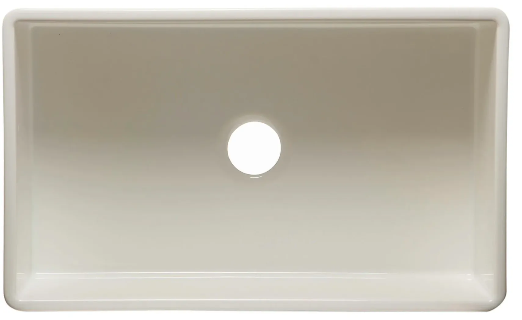 ALFI 33" Single Bowl Fireclay Farmhouse Apron Sink, Biscuit, AB533-B