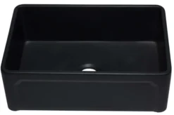 ALFI 30" Single Bowl Fireclay Farmhouse Apron Sink, Black Matte, AB3020SB-BM