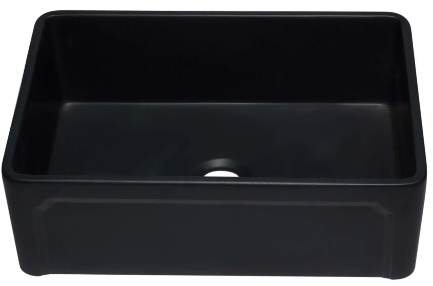 ALFI 30" Single Bowl Fireclay Farmhouse Apron Sink, Black Matte, AB3020SB-BM