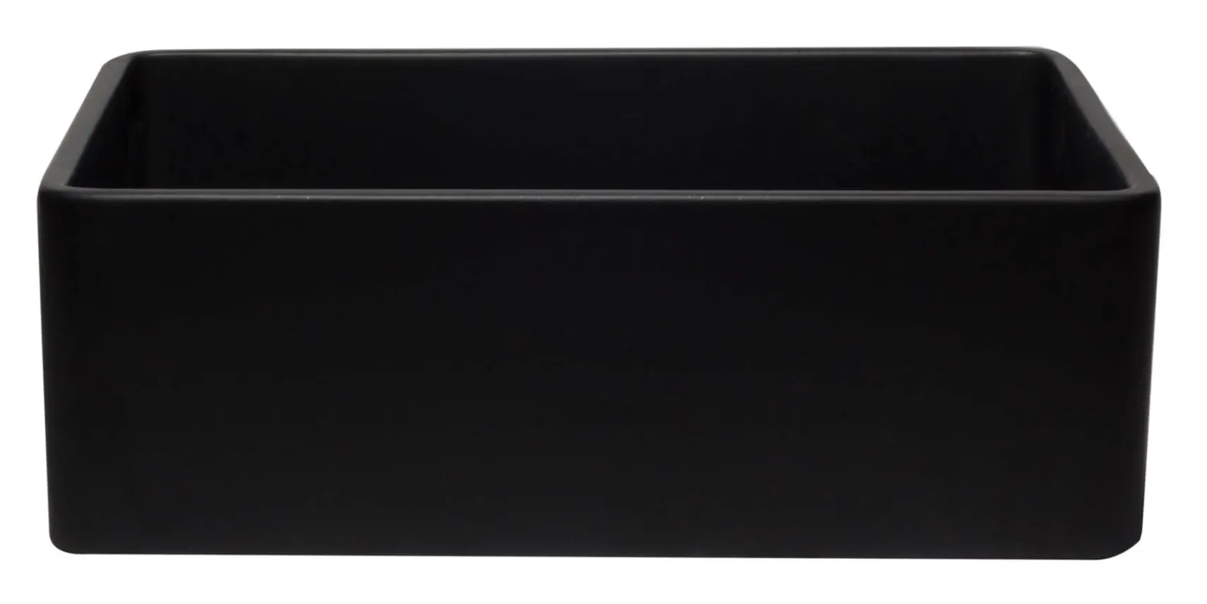 ALFI 30" Single Bowl Fireclay Farmhouse Apron Sink, Black Matte, AB3020SB-BM