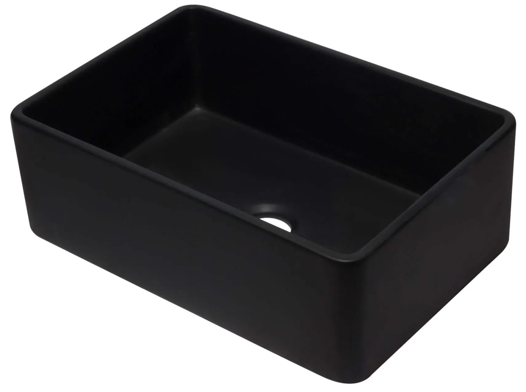 ALFI 30" Single Bowl Fireclay Farmhouse Apron Sink, Black Matte, AB3020SB-BM