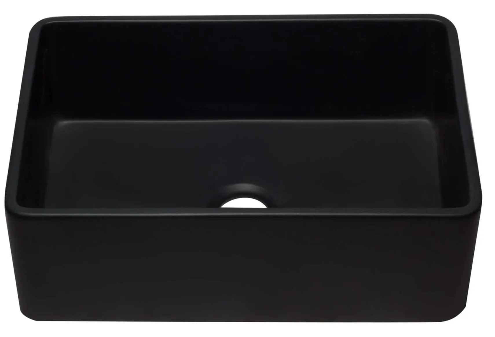 ALFI 30" Single Bowl Fireclay Farmhouse Apron Sink, Black Matte, AB3020SB-BM