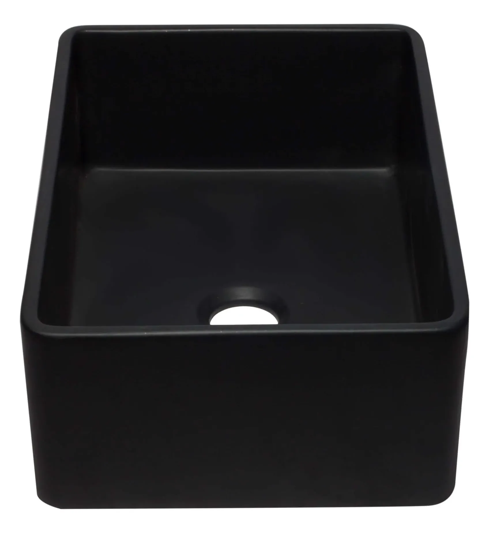 ALFI 30" Single Bowl Fireclay Farmhouse Apron Sink, Black Matte, AB3020SB-BM
