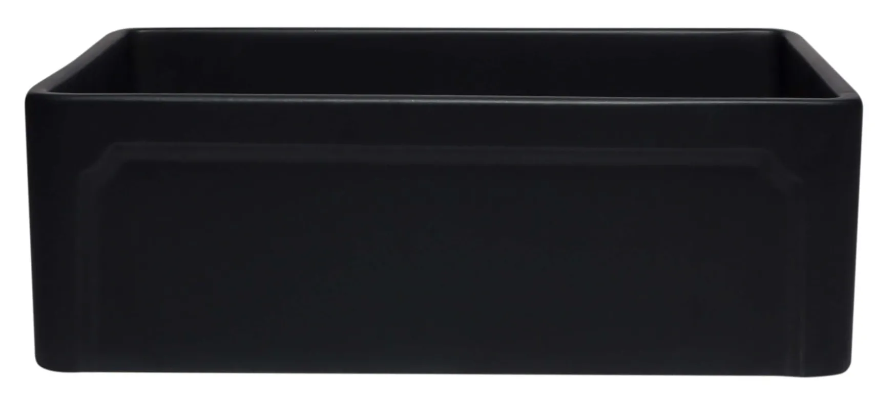 ALFI 30" Single Bowl Fireclay Farmhouse Apron Sink, Black Matte, AB3020SB-BM
