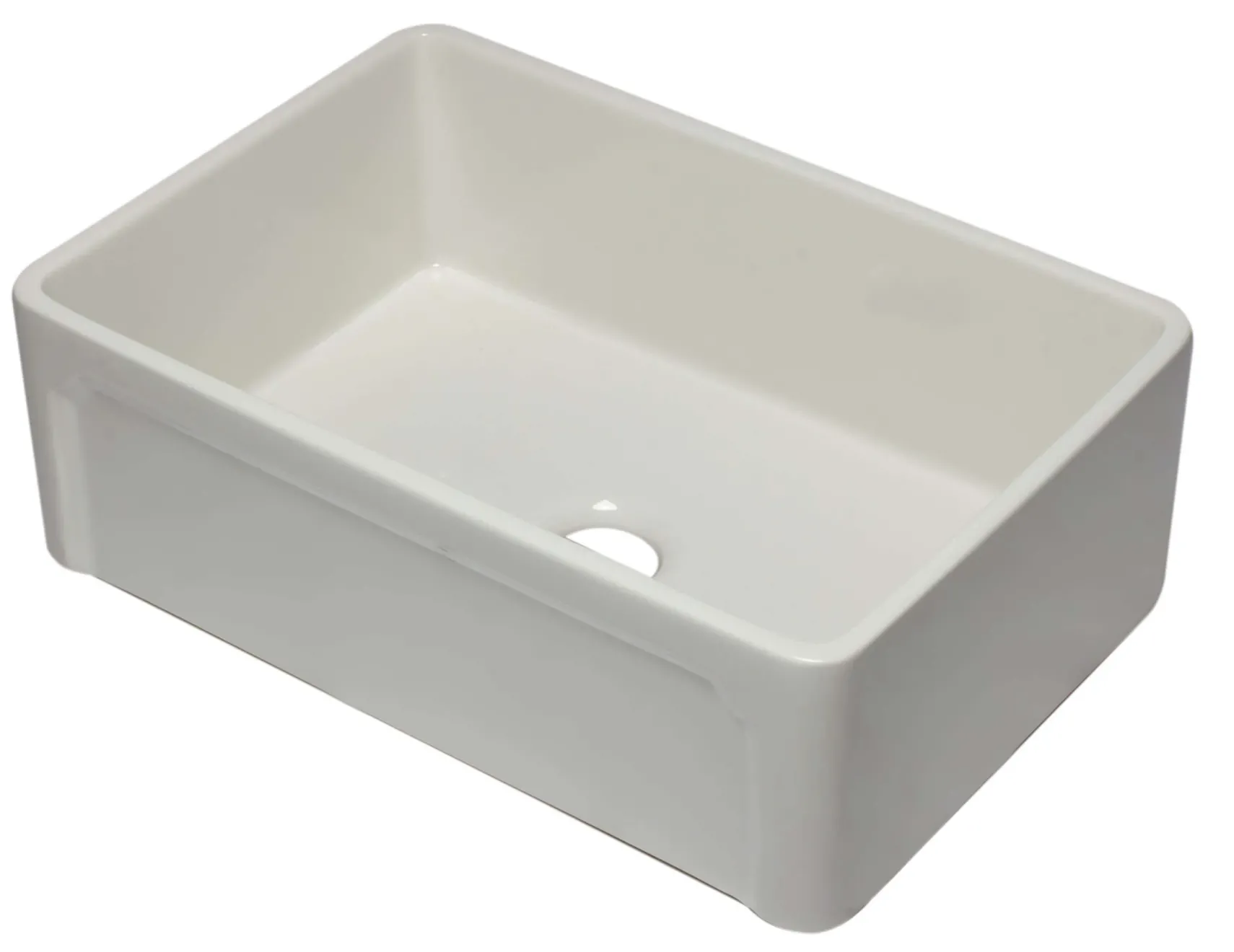 ALFI 30" Single Bowl Fireclay Farmhouse Apron Sink, Biscuit, AB3020SB-B