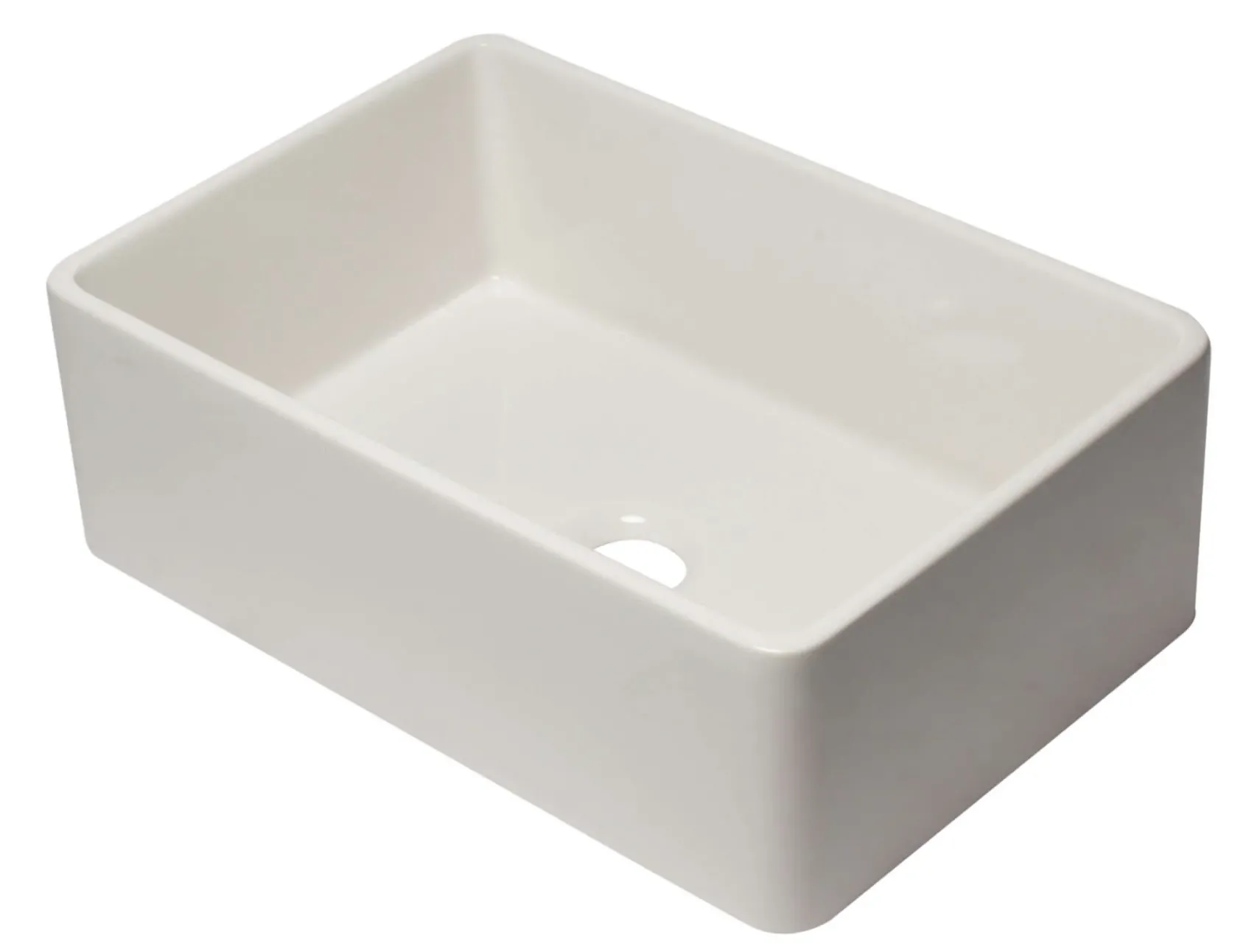 ALFI 30" Single Bowl Fireclay Farmhouse Apron Sink, Biscuit, AB3020SB-B