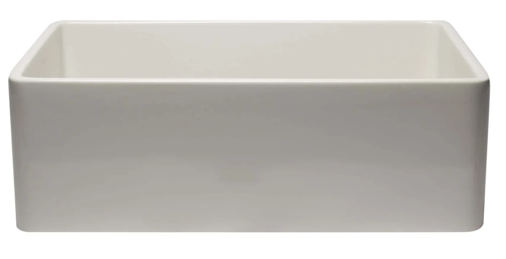 ALFI 30" Single Bowl Fireclay Farmhouse Apron Sink, Biscuit, AB3020SB-B