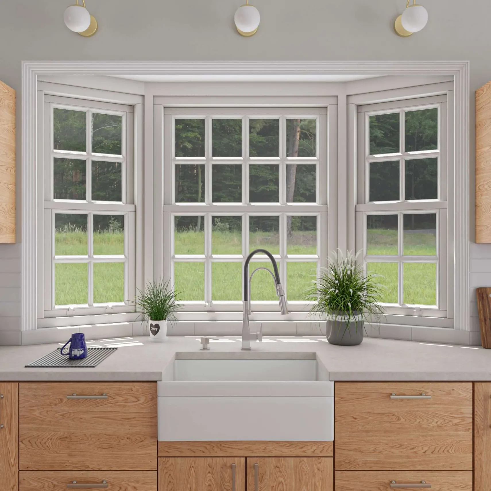 ALFI 30" Single Bowl Fireclay Farmhouse Apron Sink, White, Decorative, AB511-W