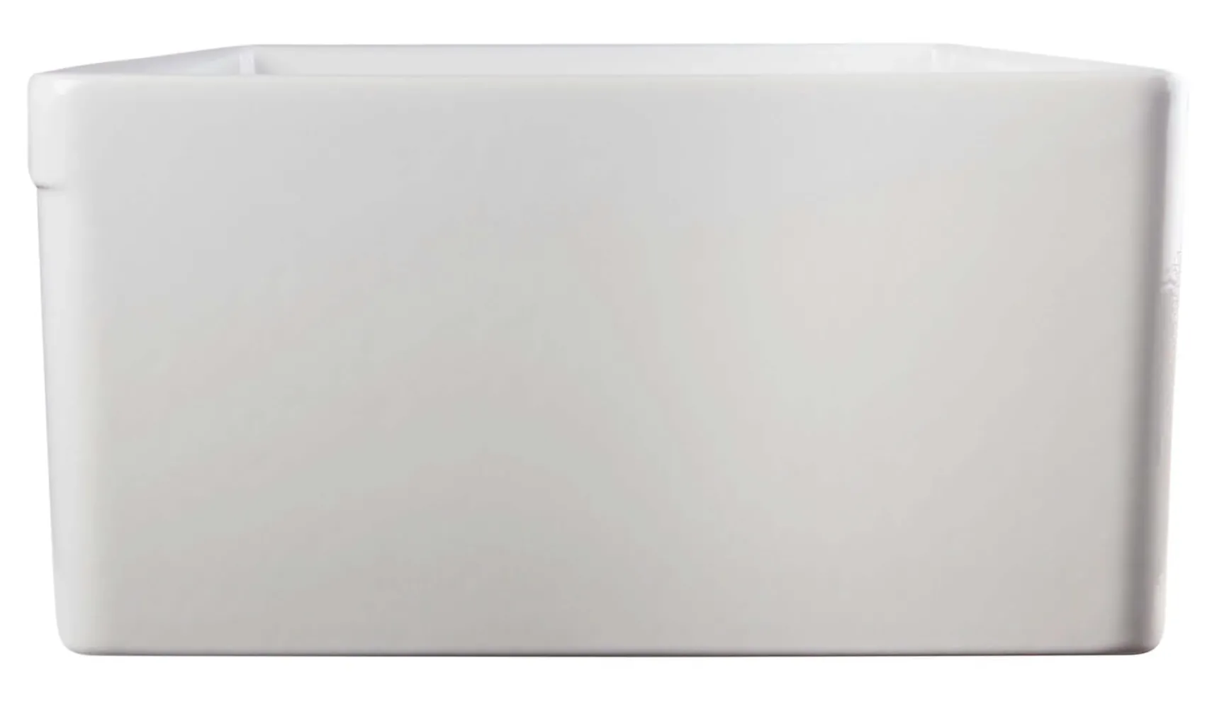 ALFI 30" Single Bowl Fireclay Farmhouse Apron Sink, White, Decorative, AB511-W