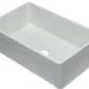 ALFI 33" Single Bowl Fireclay Farmhouse Apron Sink, White, AB3320SB-W