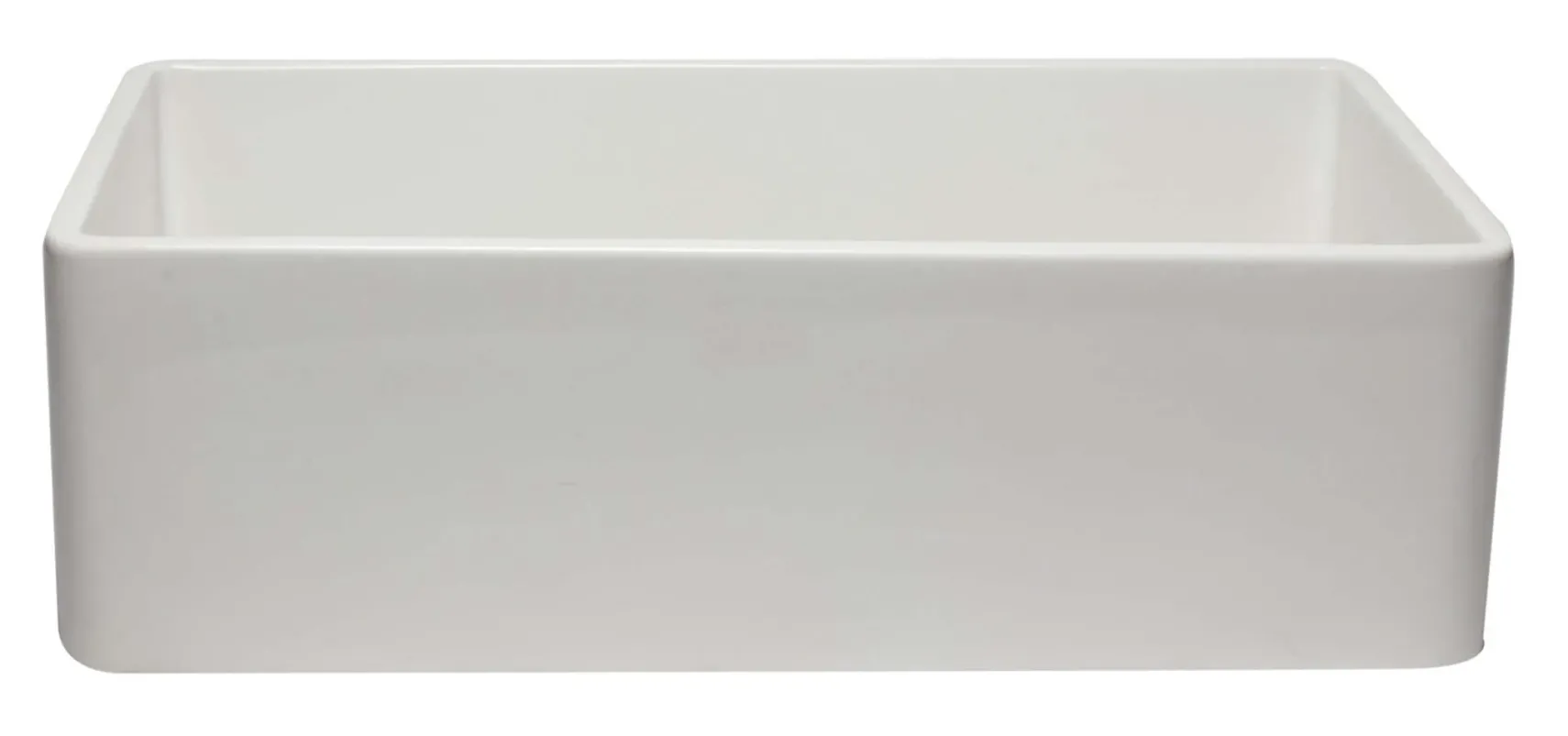 ALFI 33" Single Bowl Fireclay Farmhouse Apron Sink, White, AB3320SB-W