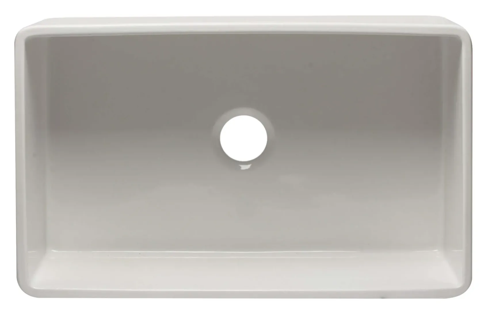 ALFI 33" Single Bowl Fireclay Farmhouse Apron Sink, White, AB3320SB-W