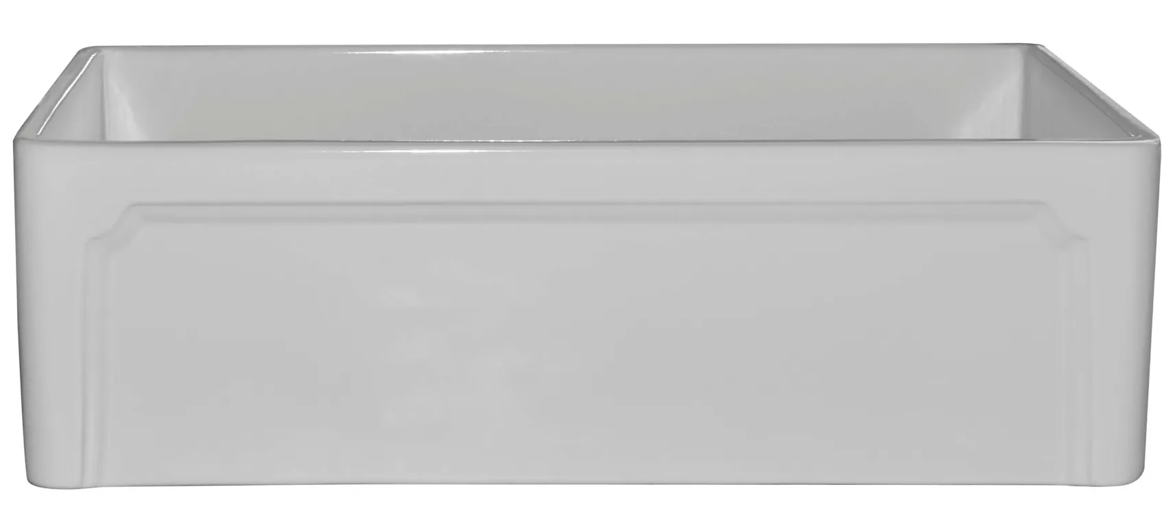 ALFI 33" Single Bowl Fireclay Farmhouse Apron Sink, White, AB3320SB-W