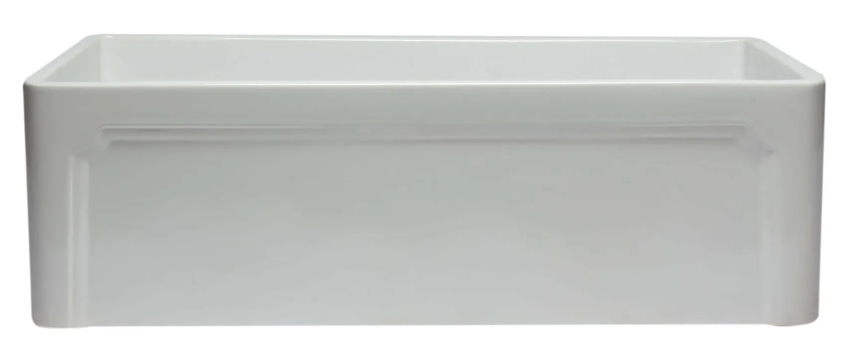 ALFI 33" Single Bowl Fireclay Farmhouse Apron Sink, White, AB3320SB-W