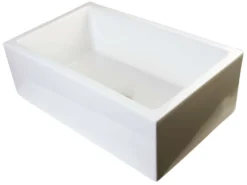 ALFI 30" Single Bowl Thick Wall Fireclay Farmhouse Apron Sink, Biscuit, AB3018SB-B