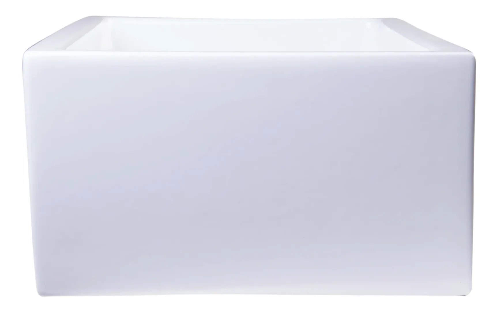 ALFI 30" Single Bowl Thick Wall Fireclay Farmhouse Apron Sink, White, AB3018ARCH-W