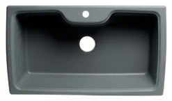 ALFI Titanium 35" Drop-In Single Bowl Granite Composite Kitchen Sink, AB3520DI-T