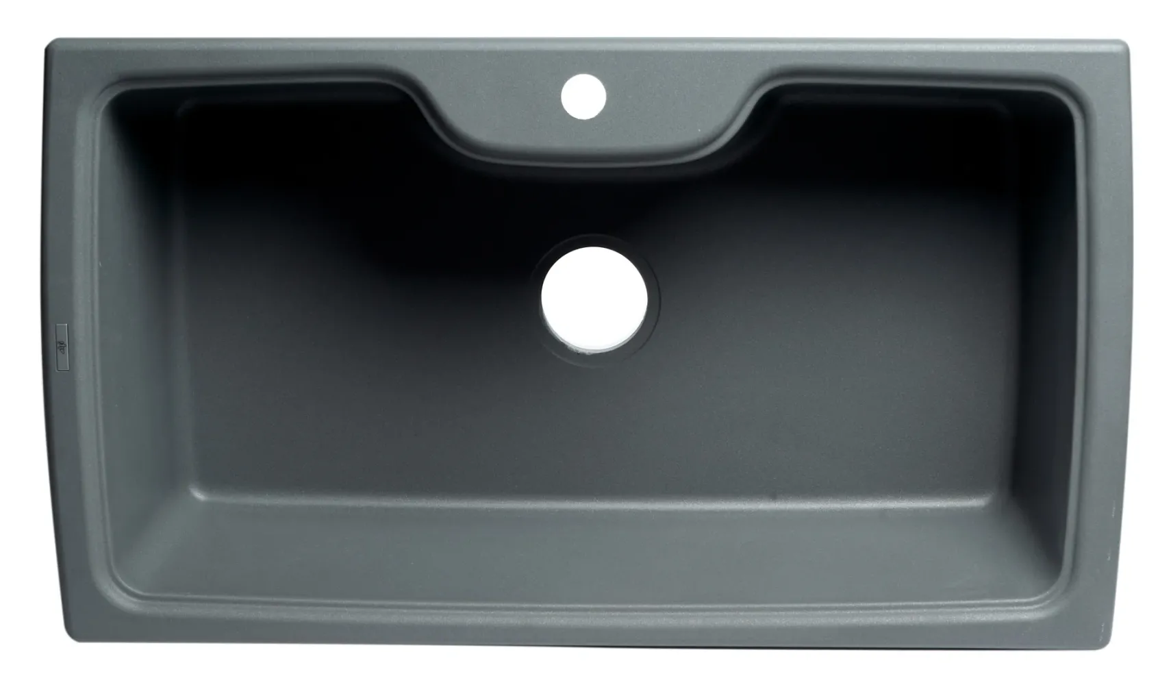 ALFI Titanium 35" Drop-In Single Bowl Granite Composite Kitchen Sink, AB3520DI-T
