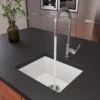 Alfi 20" White Fireclay Undermount Kitchen Sink, AB2017