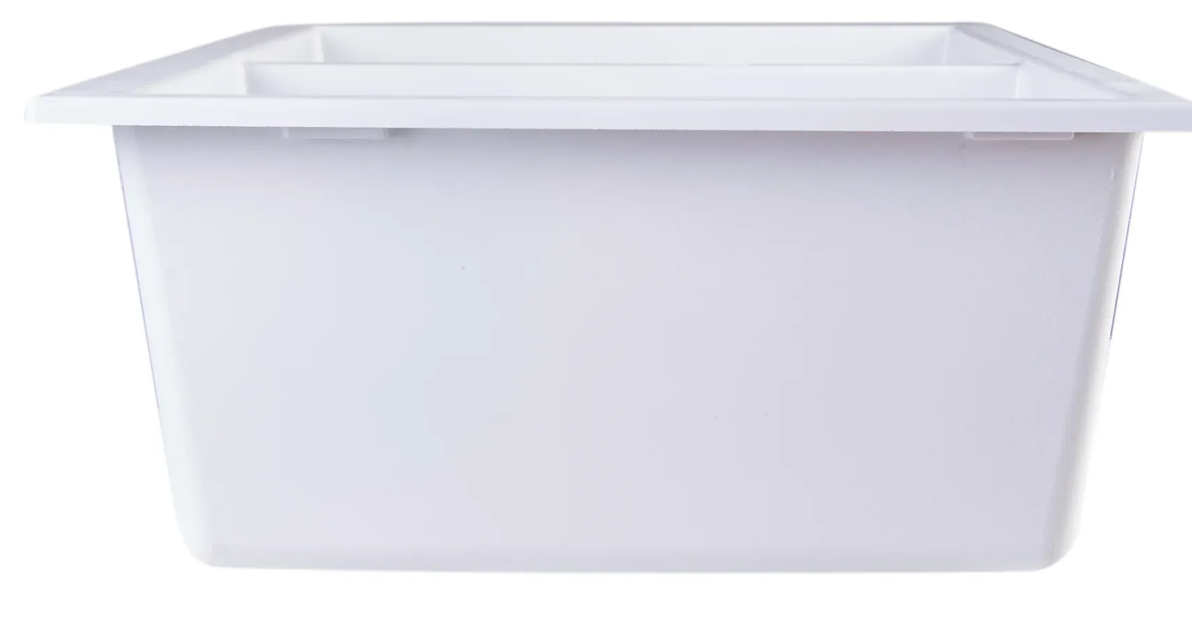 ALFI White 34" Undermount Double Bowl Granite Composite Kitchen Sink, AB3420UM-W