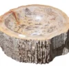 Allstone 20.5"x17.5"x5.75" Petrified Wood Stone Vessel Sink, Beige, Brown, Red Orange, PEWD-#224-B