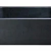 24" Black Granite Stone Farmhouse Kitchen Sink, Single Bowl, Reversible, KF242010-BK