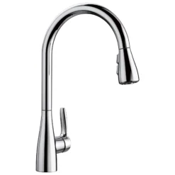 Blanco Atura 1.5 GPM Brass Kitchen Faucet, Pull-Down, Polished Chrome, 442207