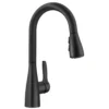 Blanco Atura Pull-Down Dual-Spray Bar Faucet, Matte Black, 1.5 GPM, Brass, 443028