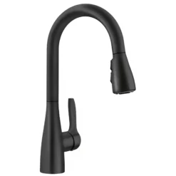 Blanco Atura Pull-Down Dual-Spray Bar Faucet, Matte Black, 1.5 GPM, Brass, 443028