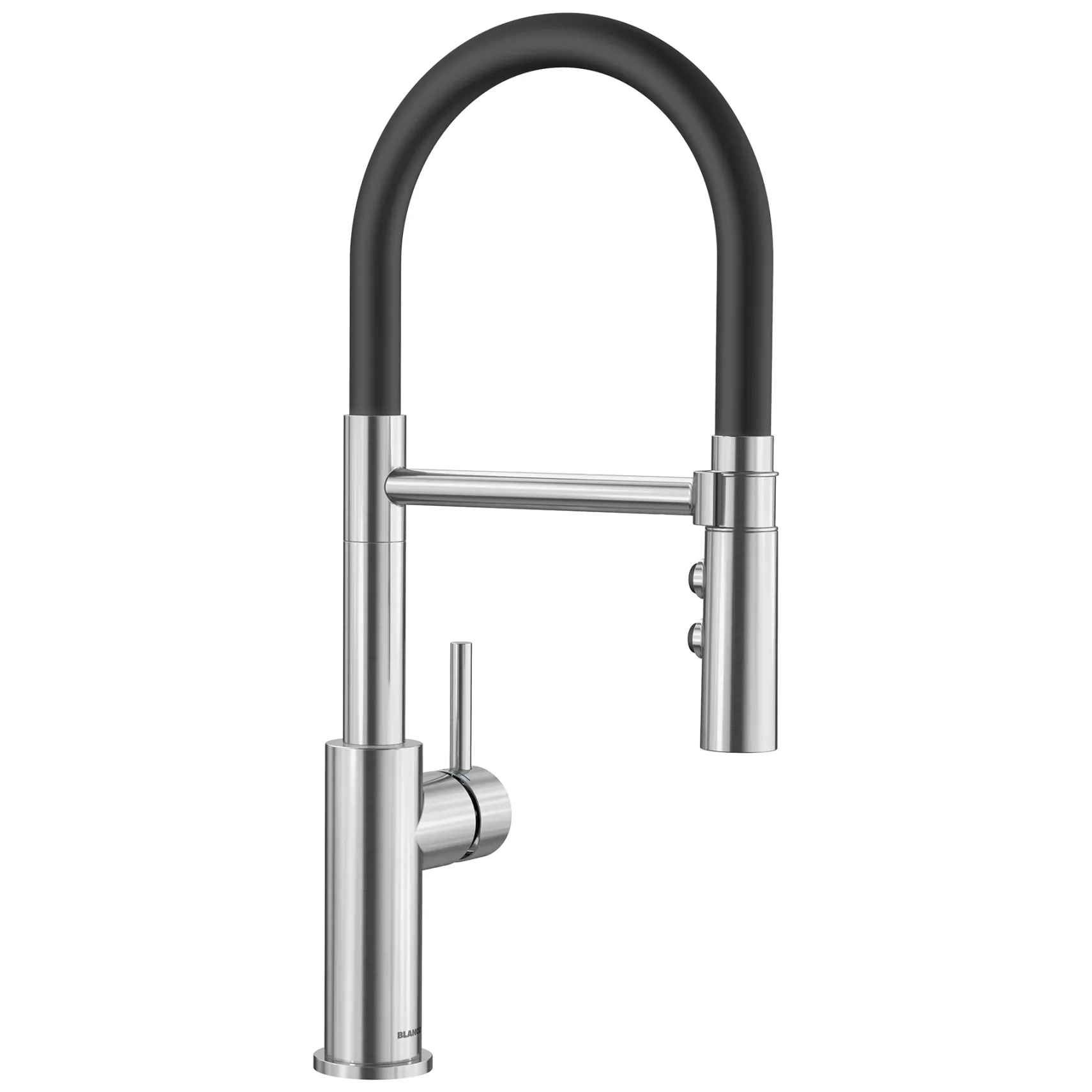 Blanco Catris Flexo Semi-Pro Pull-Down Dual-Spray Kitchen Faucet, PVD Steel, 1.5 GPM, Brass, 402448