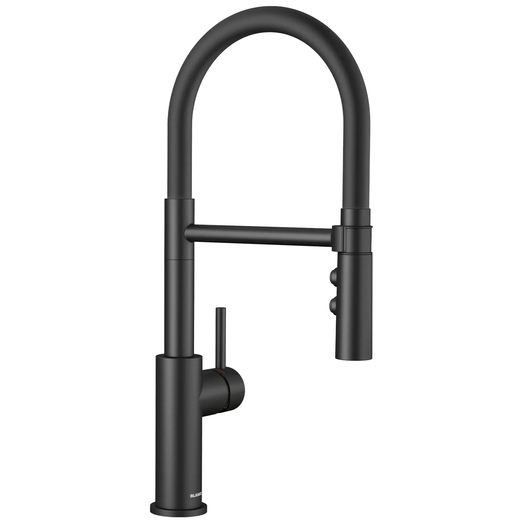 Blanco Catris Flexo Semi-Pro Pull-Down Dual-Spray Kitchen Faucet, Matte Black, 1.5 GPM, Brass, 443026