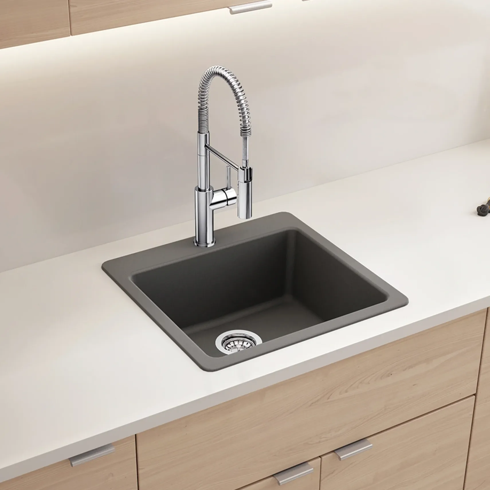 Blanco Catris Semi-Pro Pull-Down Dual-Spray Kitchen Faucet, Chrome, 1.5 GPM, Brass, 401917