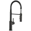 Blanco Catris Semi-Pro Pull-Down Dual-Spray Kitchen Faucet, Matte Black, 1.5 GPM, Brass, 443032