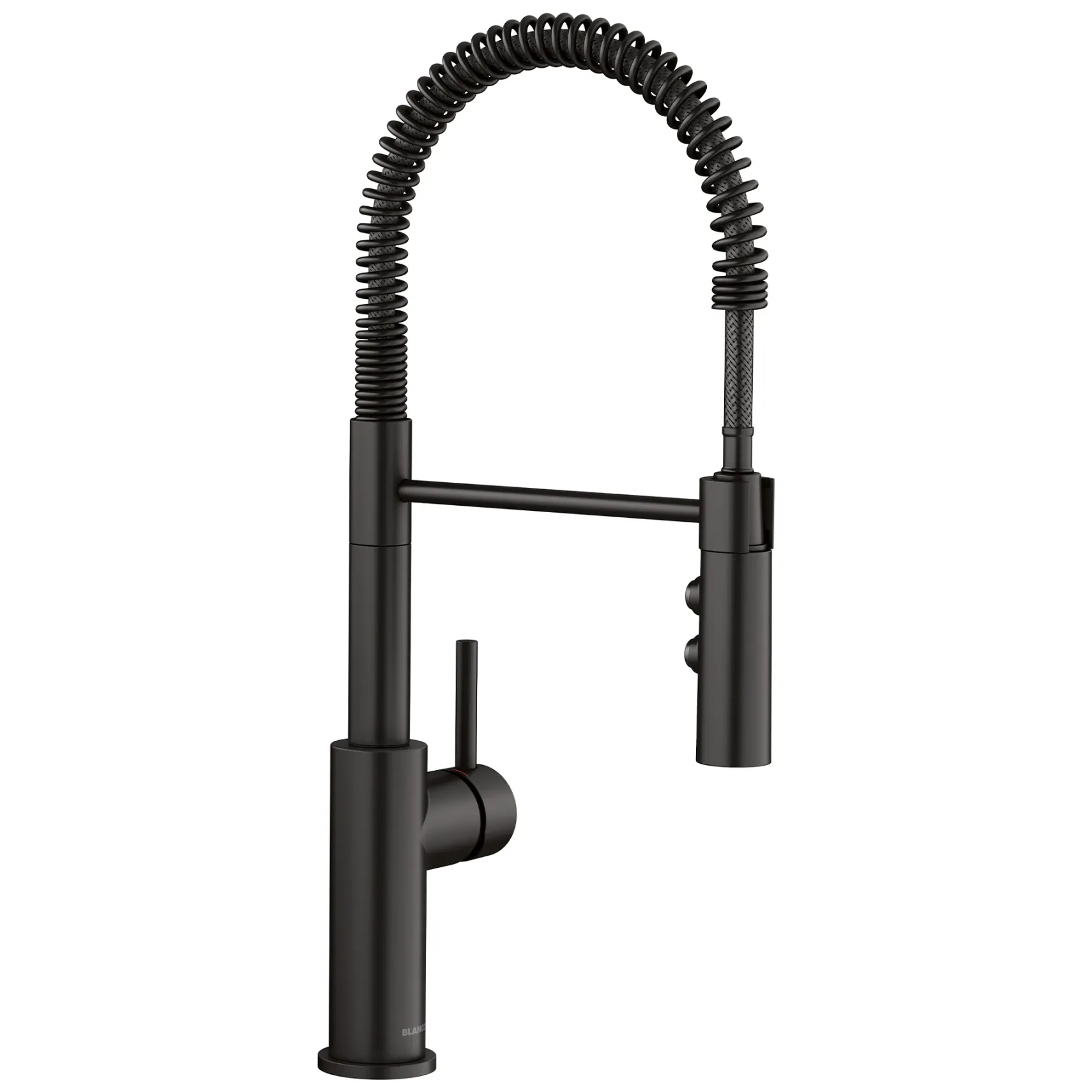 Blanco Catris Semi-Pro Pull-Down Dual-Spray Kitchen Faucet, Matte Black, 1.5 GPM, Brass, 443032