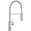 Blanco Catris Semi-Pro Pull-Down Dual-Spray Kitchen Faucet, PVD Steel, 1.5 GPM, Brass, 401918