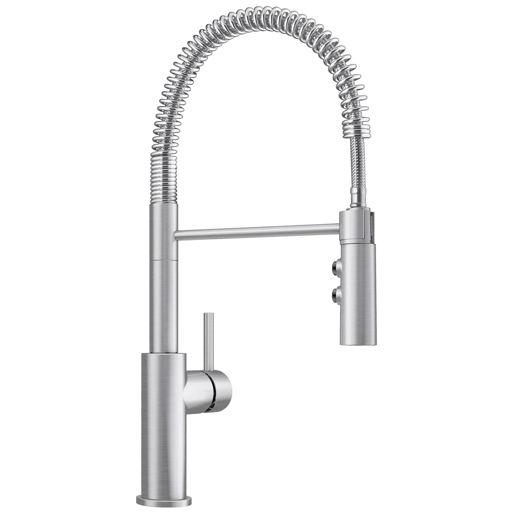 Blanco Catris Semi-Pro Pull-Down Dual-Spray Kitchen Faucet, PVD Steel, 1.5 GPM, Brass, 401918
