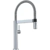 Blanco Culina 1.8 GPM Brass Kitchen Faucet, Semi-Pro, Satin Nickel, 441625