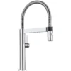 Blanco Culina 2.2 GPM Brass Kitchen Faucet, Semi-Pro, Polished Chrome, 441622