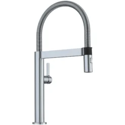 Blanco Culina 2.2 GPM Brass Kitchen Faucet, Semi-Pro, Satin Nickel, 441623