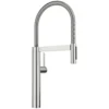 Blanco Culina II Semi-Pro Pull-Down Dual-Spray Kitchen Faucet, PVD Steel, 1.5 GPM, Brass, 527472