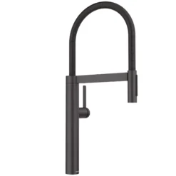 Blanco Culina II Semi-Pro Pull-Down Dual-Spray Kitchen Faucet, Matte Black, 1.5 GPM, Brass, 527474