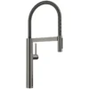 Blanco Culina II Semi-Pro Pull-Down Dual-Spray Kitchen Faucet, Satin Dark Steel, 1.5 GPM, Brass, 527475