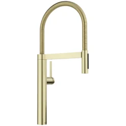 Blanco Culina II Semi-Pro Pull-Down Dual-Spray Kitchen Faucet, Satin Gold, 1.5 GPM, Brass, 527476