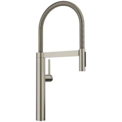 Blanco Culina II Semi-Pro Pull-Down Dual-Spray Kitchen Faucet, Satin Platinum, 1.5 GPM, Brass, 443252