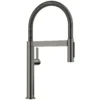 Blanco Culina Mini II Pull-Down Dual-Spray Kitchen Faucet, Satin Dark Steel, 1.5 GPM, Brass, 527482