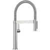 Blanco Culina Mini II Pull-Down Dual-Spray Kitchen Faucet, PVD Steel, 1.5 GPM, Brass, 527479